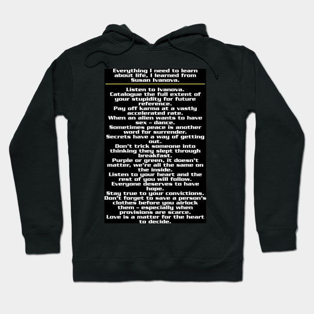Everything I learned about life Hoodie by NatLeBrunDesigns